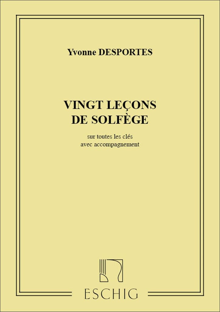 20 Lecons Solf. Avec Piano